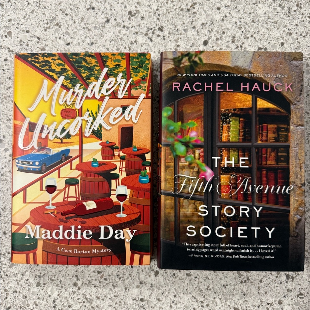 Murder Uncorked and The Fifth Avenue Story Society Books